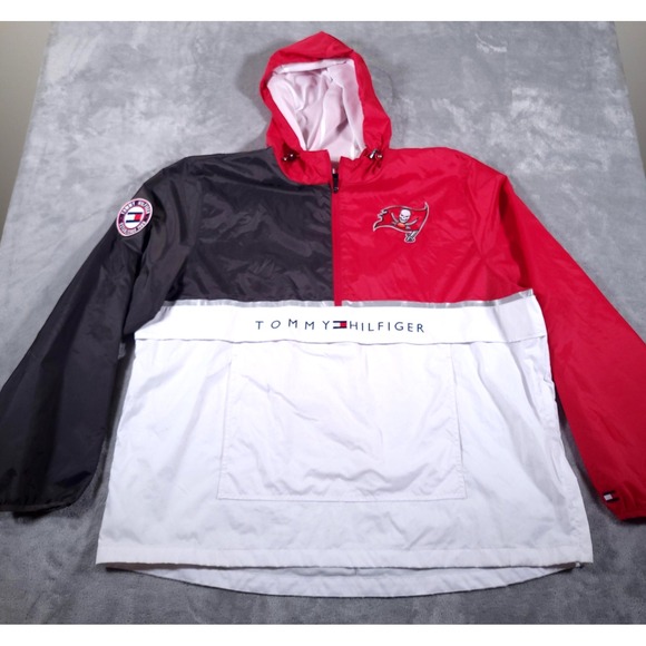 Tampa Bay Buccaneers Jacket Mens 2XL NFL Football Pullover Tommy Hilfiger GIII - Picture 1 of 14